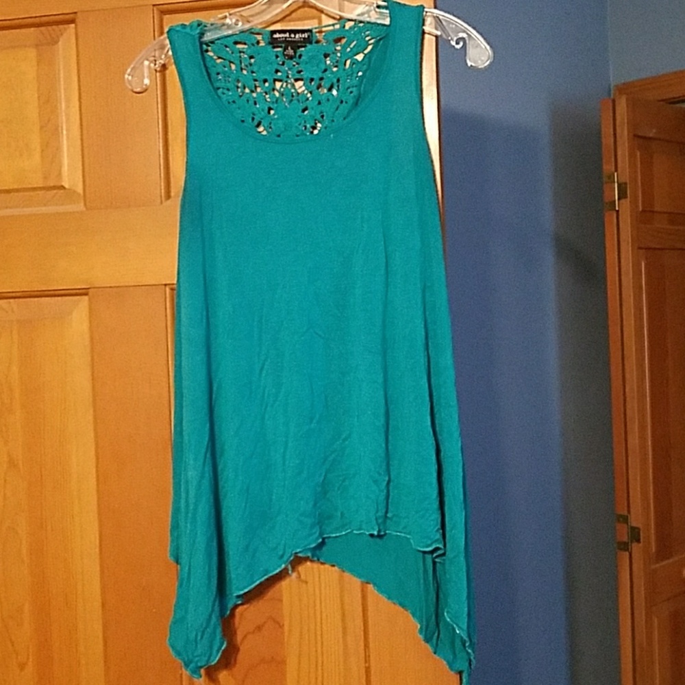 Green tank top